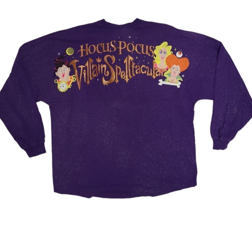 NEW Disney Hocus Pocus glitter villain spectacular Halloween spirit jersey L